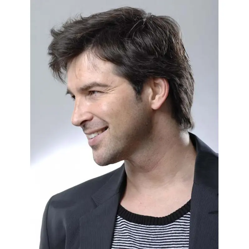 Convenient Brown Wavy Short Wigs