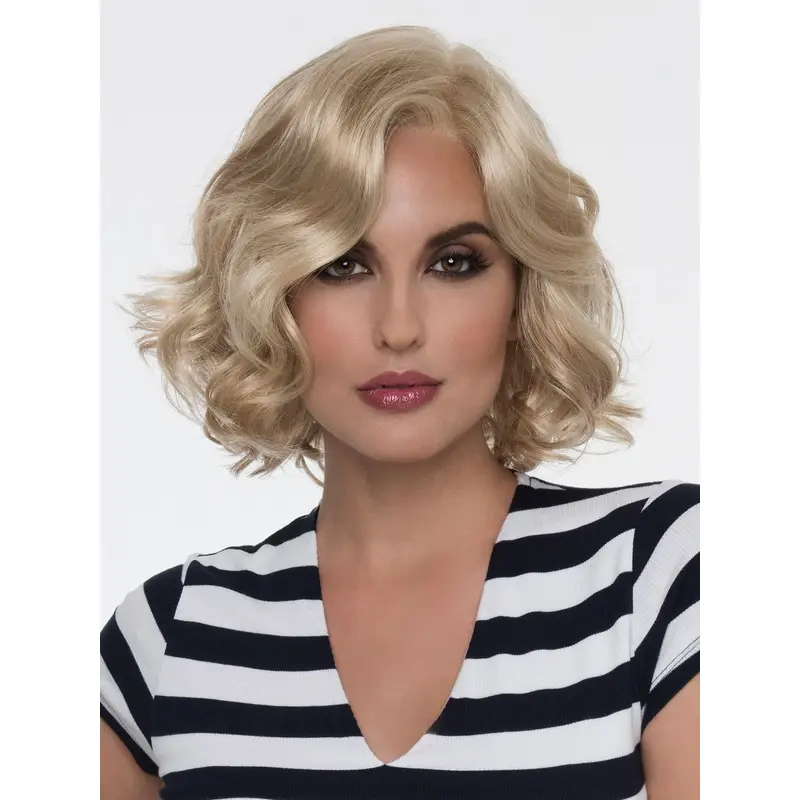 Modern Blonde Wavy 10" Lace Wigs Synthetic