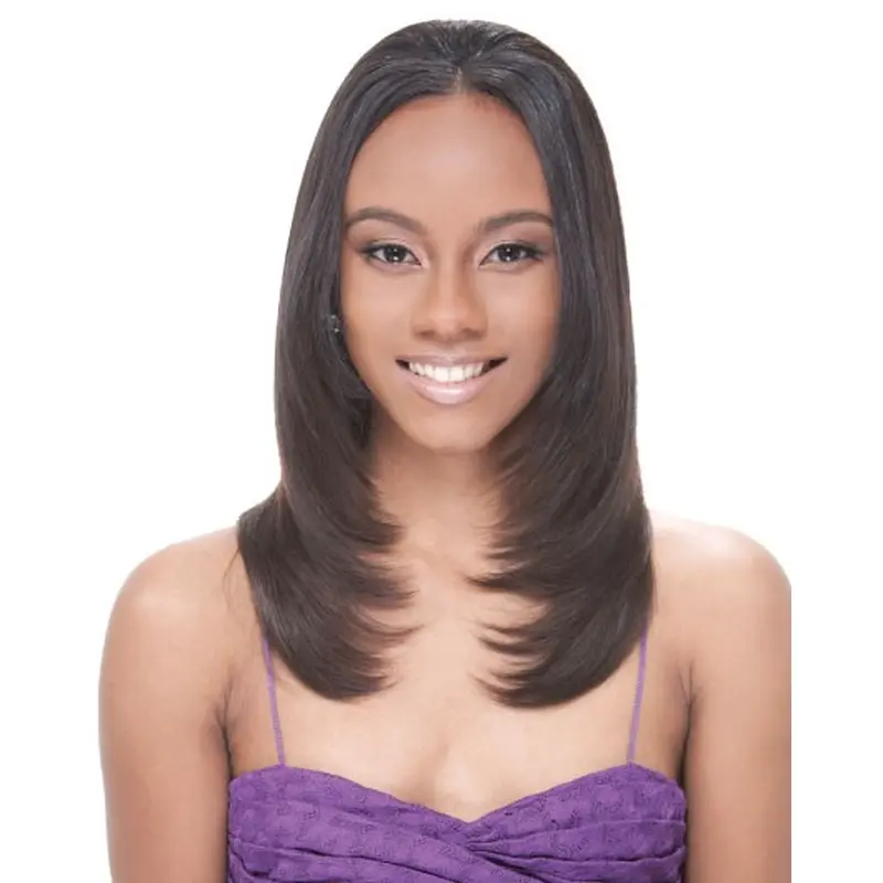 Popular Brown Straight Long African American Wigs
