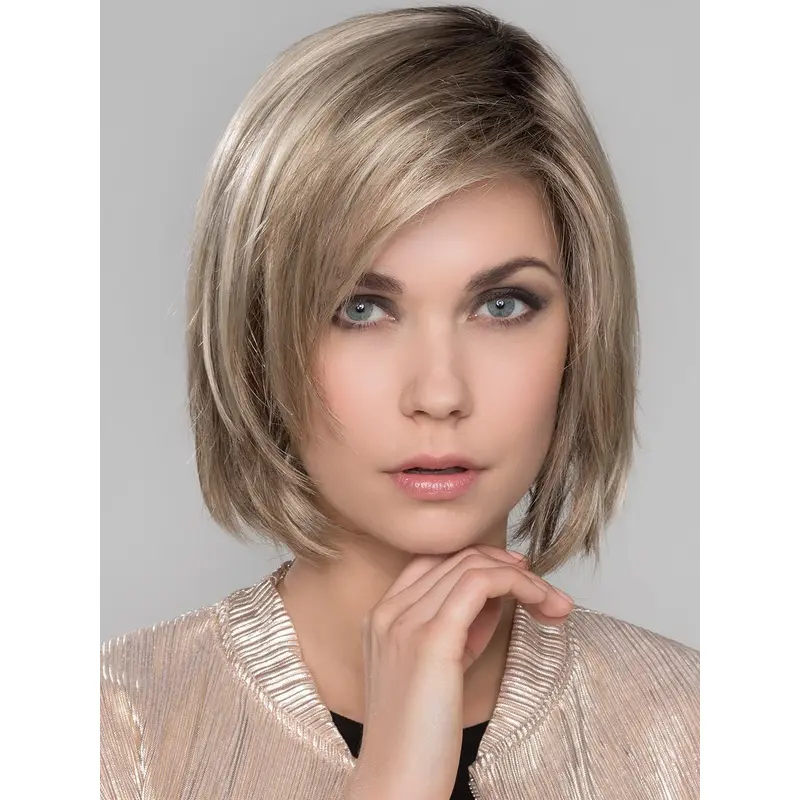 Straight Platinum Blonde Synthetic Wig With Bangs