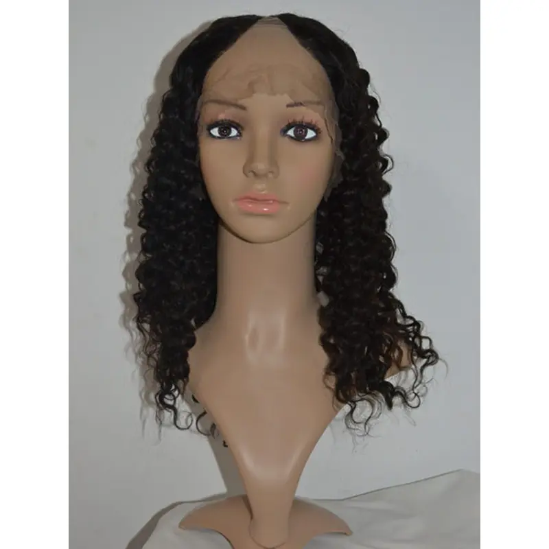 Stylish Black Curly Shoulder Length U Part Wigs