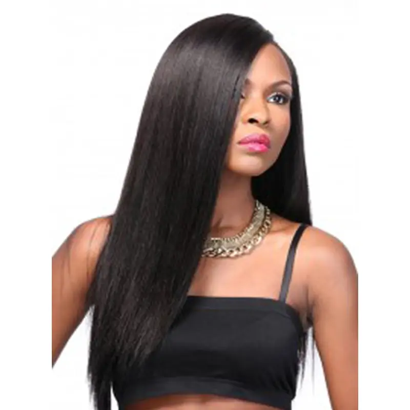 Yaki Black Long Straight Style ASynthetic Wigs