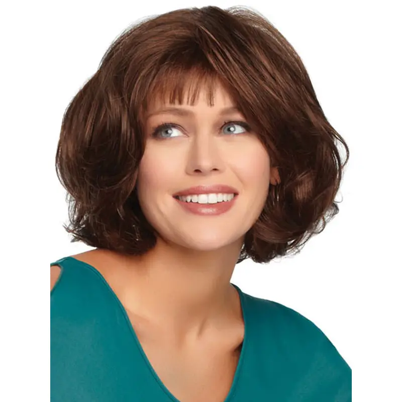 Modern Monofilament Wavy Chin Length Wigs