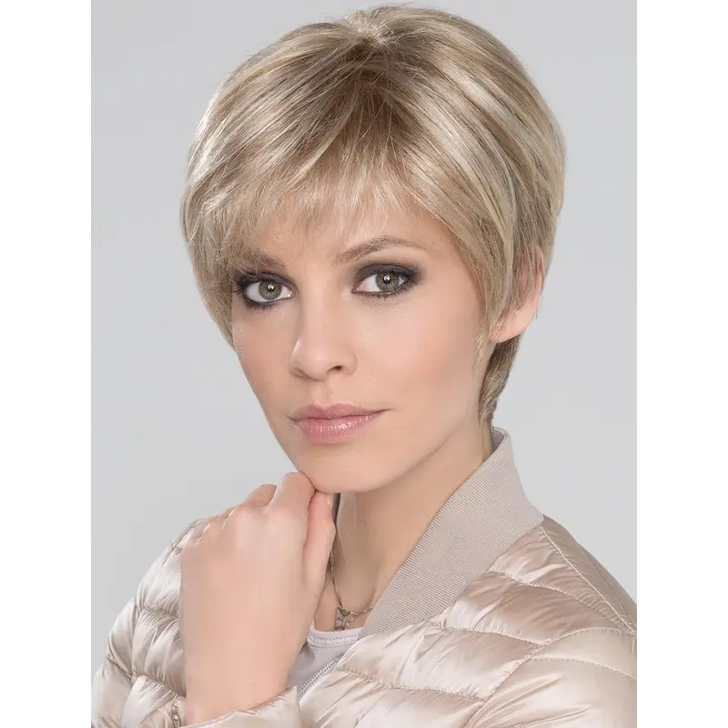 Straight Blonde With Bangs Short Synthetic Wigs
