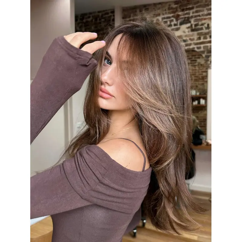 Wavy 18" Remy Human Hair Long Lace Front Wigs