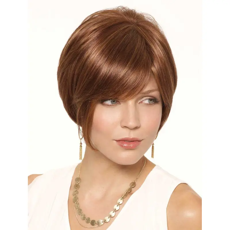 Sassy Auburn Bobs Lace Front Short Wigs