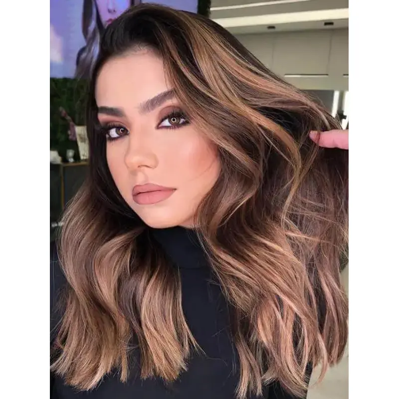 Longhair Wigs Layered Wavy 16" Lace Front Wigs