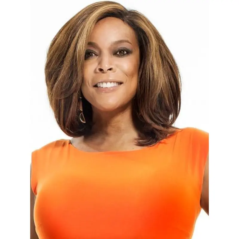 Medium Straight Blonde Wendy Williams Wigs Bobs Style