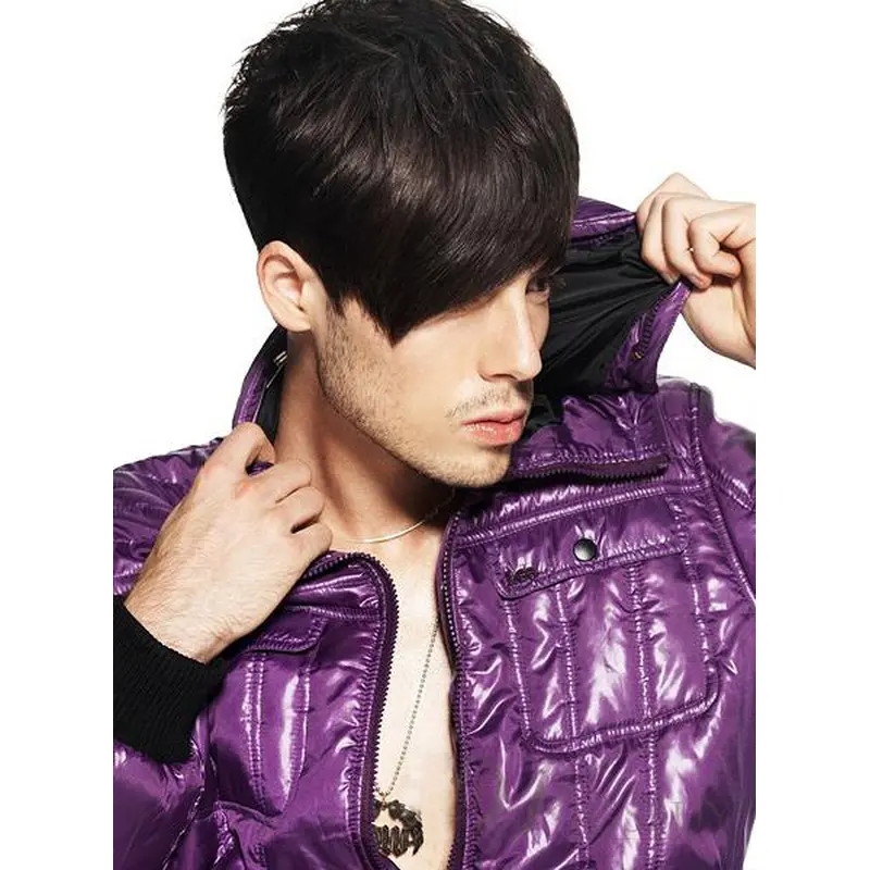 Soft Brown Straight Short Men Wigs