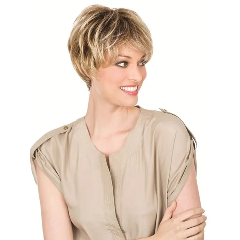 Blonde Wavy Synthetic Amazing Short Wigs