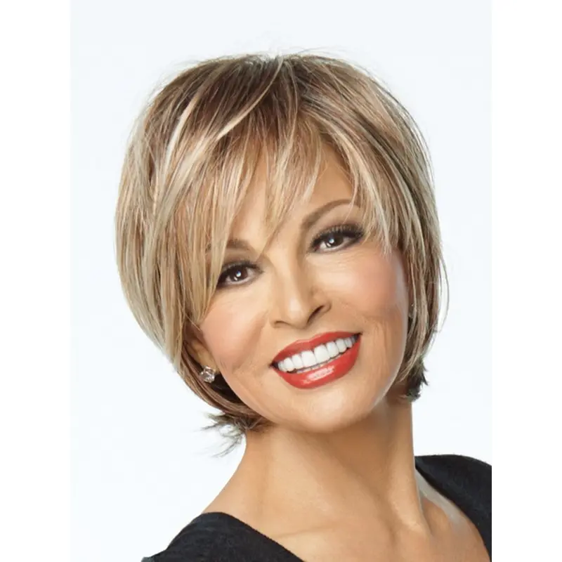 Faddish Blonde Monofilament Short Lace Front Wigs