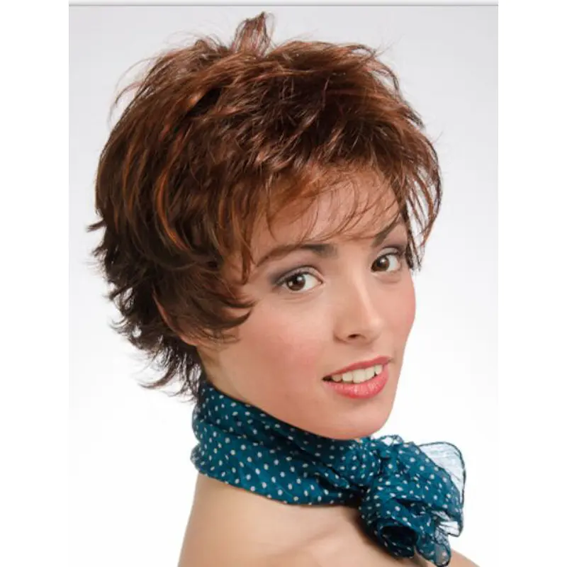 Hot Wavy Auburn Layered Excellent Wigs