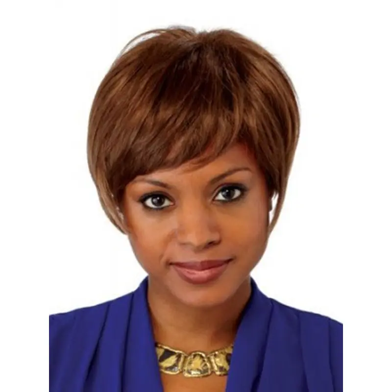 Style Auburn Lace Front Chin Length Lace Wigs