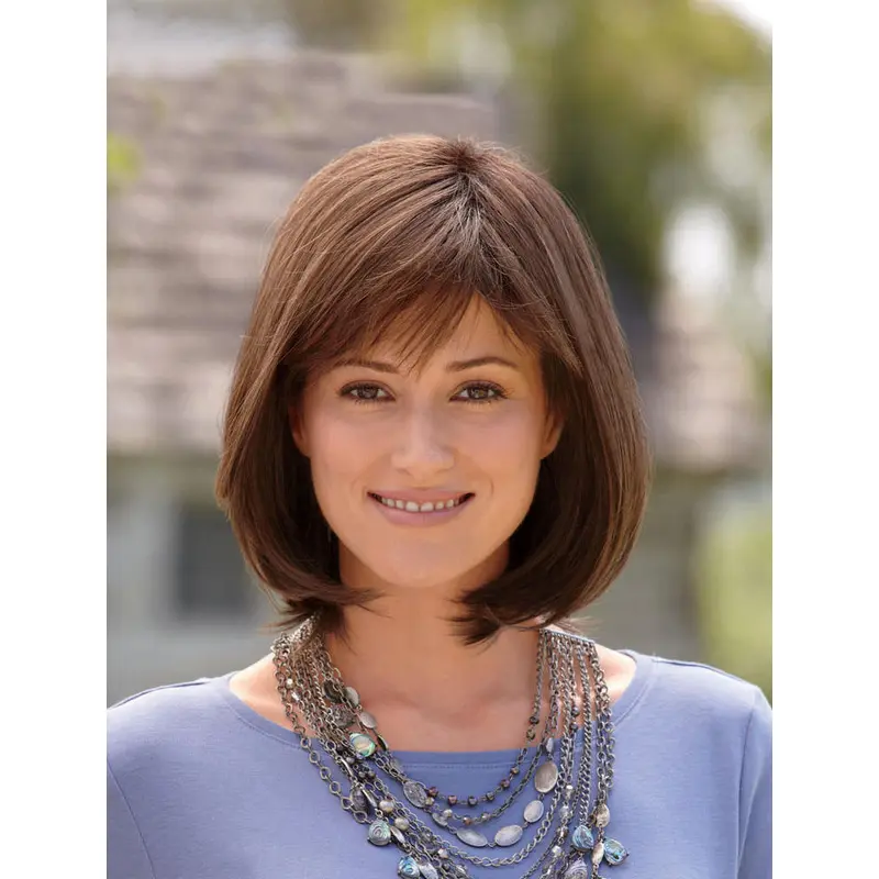 Perfect Brown Straight Chin Length Bob Wigs