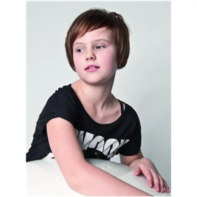 Shining Auburn Straight Short Kids Wigs