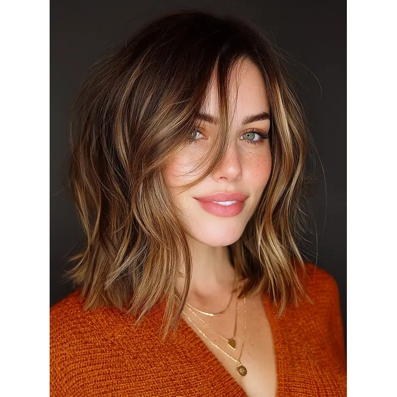 Medium Length Bob Wigs 12" Wavy Monofilament Remy Human Hair Wigs