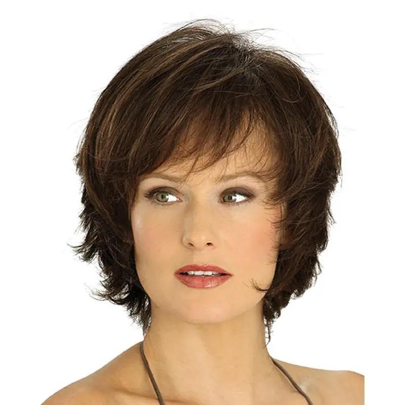 Lace Front Straight Synthetic Graceful Medium Wigs