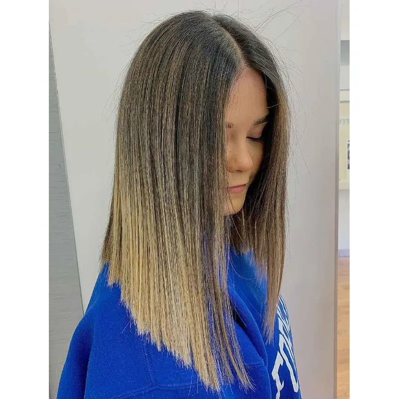 Ladies Wigs Synthetic Soft Without Bangs Wigs Straight Lace Front Wigs