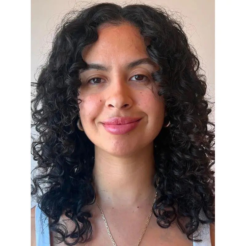 Medium Human Hair Wigs Monofilament 14" Curly Layered Wigs