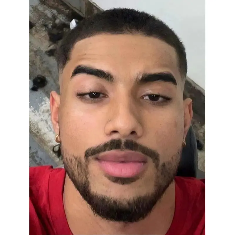 Mens Lace Front Boycuts 4" Cropped Black Wigs