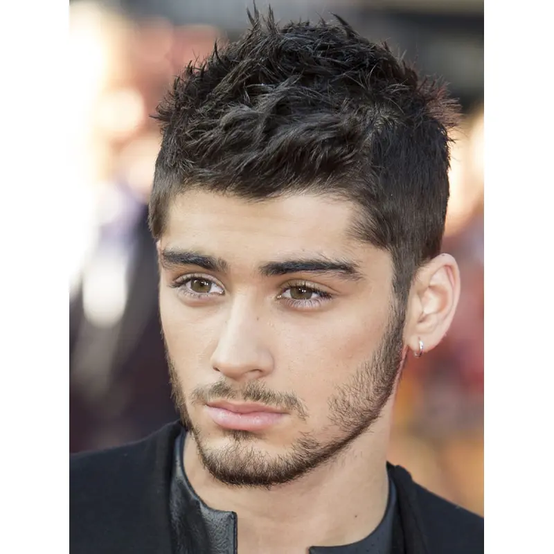 Lace Front Mens Wigs Boycuts Black Cropped 4" Wigs