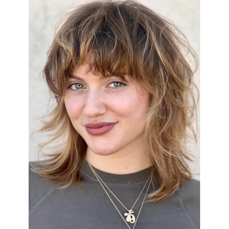 Layered Wigs Medium Length Lace Front Straight Ombre/2 Tone 12" Synthetic Wigs