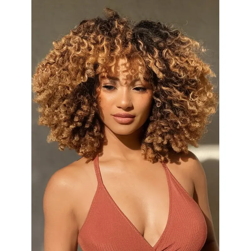 Medium Length Wigs African American 14" Ombre tone Lace Front Wigs