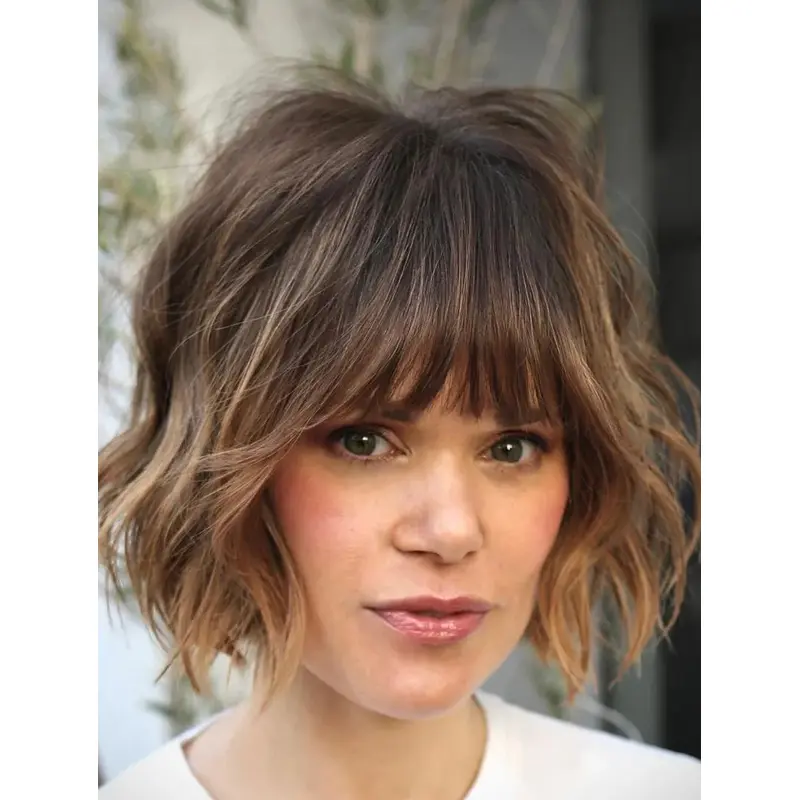 Short Bob Wigs Lace Front Gorgeous Wigs Synthetic Chin Length Wigs