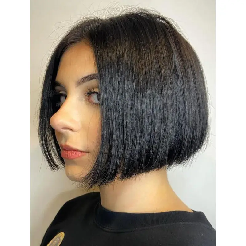 Short Style Wigs Black High Quality Lace Front Wigs Straight Synthetic Bob Wigs