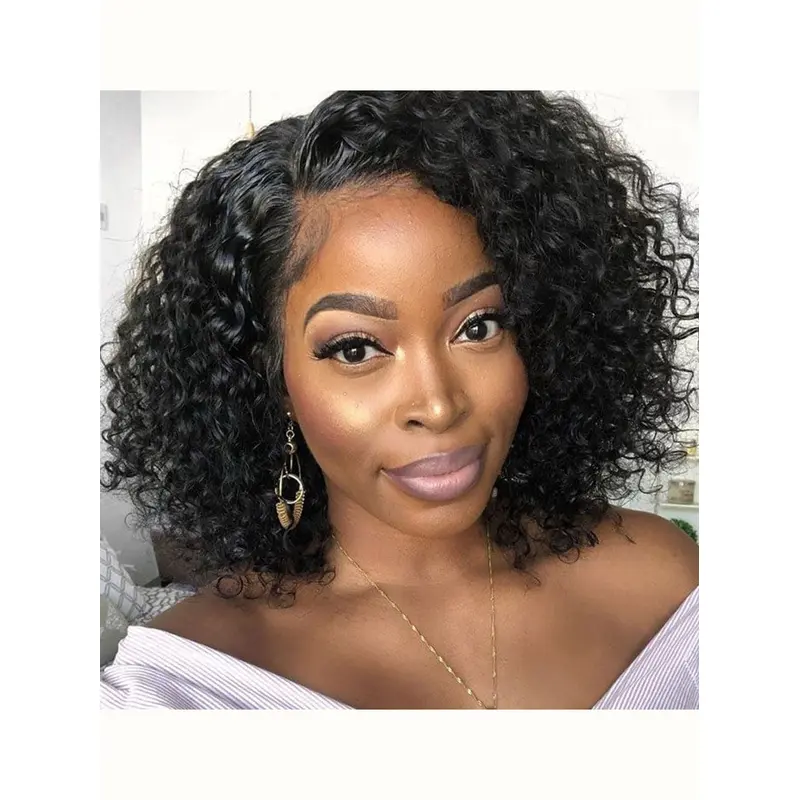 African Style Wigs Shoulder Length Bobs Monofilament Wigs