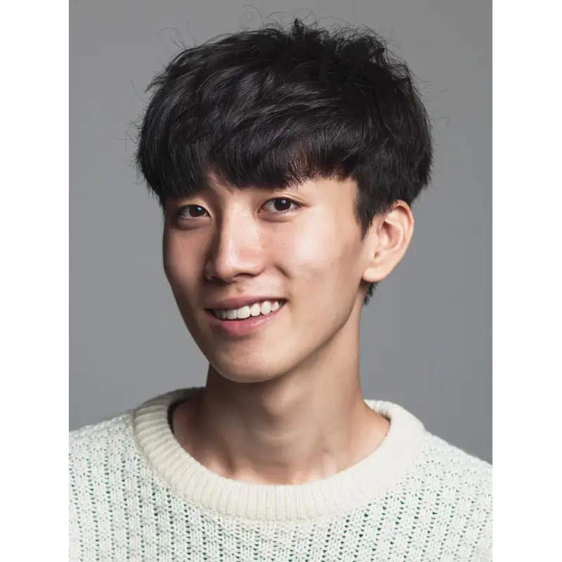 Capless Black Straight Remy Human Hair Short Bowl Men Wigs