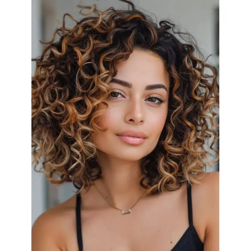 Medium Length Hair Wigs Chin Length Lace Front Remy Human Hair 12" Wigs