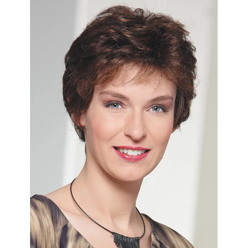 Amazing Auburn Cropped Wavy Boycuts Beautiful Wigs