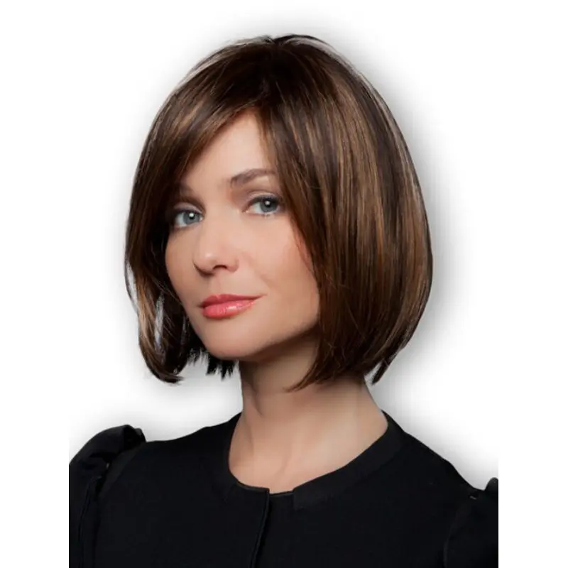 Beautiful Straight Brown Bobs Excellent Wigs