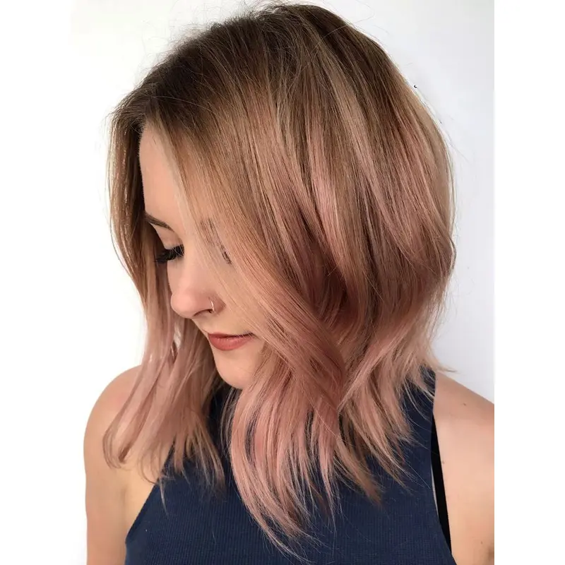 Bob Lace Wig Styles 12" Synthetic Ombre/2 Tone Shoulder Length Straight Wigs