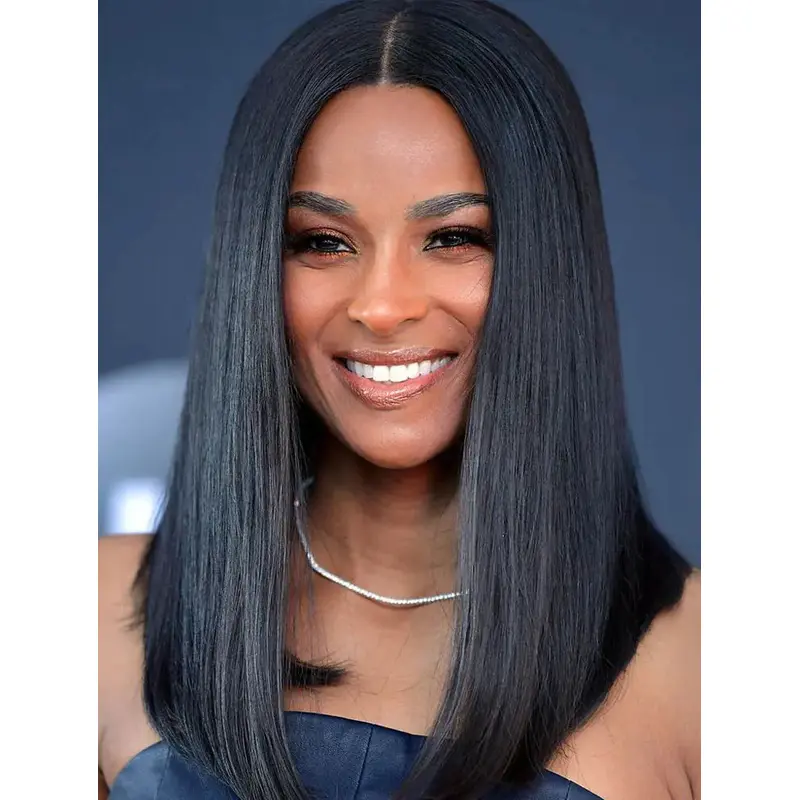 Wigs For Black Women Without Bangs Long Wigs Straight Lace Front Synthetic Wigs