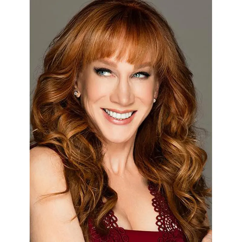 18" Capless Long Synthetic Curly Kathy Griffin Wigs