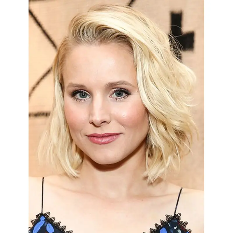 Remy Human Hair Chin Length Lace Front 12" Kristen Bell Wigs