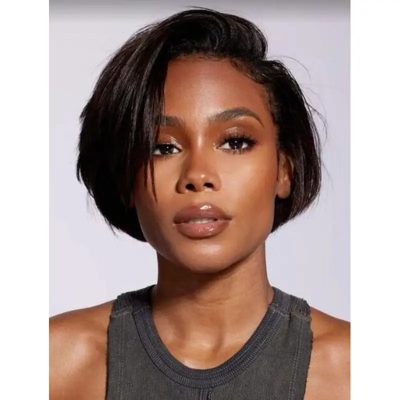 Short Wigs For Black Women Straight Bobs Wigs Lace Front Synthetic Wigs