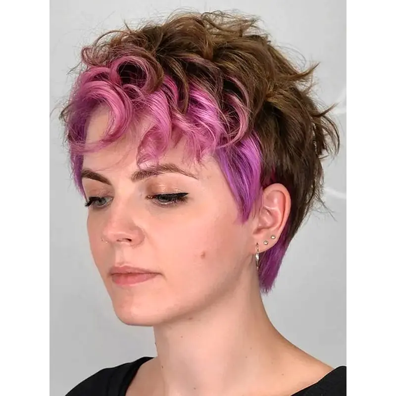 Short Wigs For Round Faces 4" Wavy Lace Front Wigs