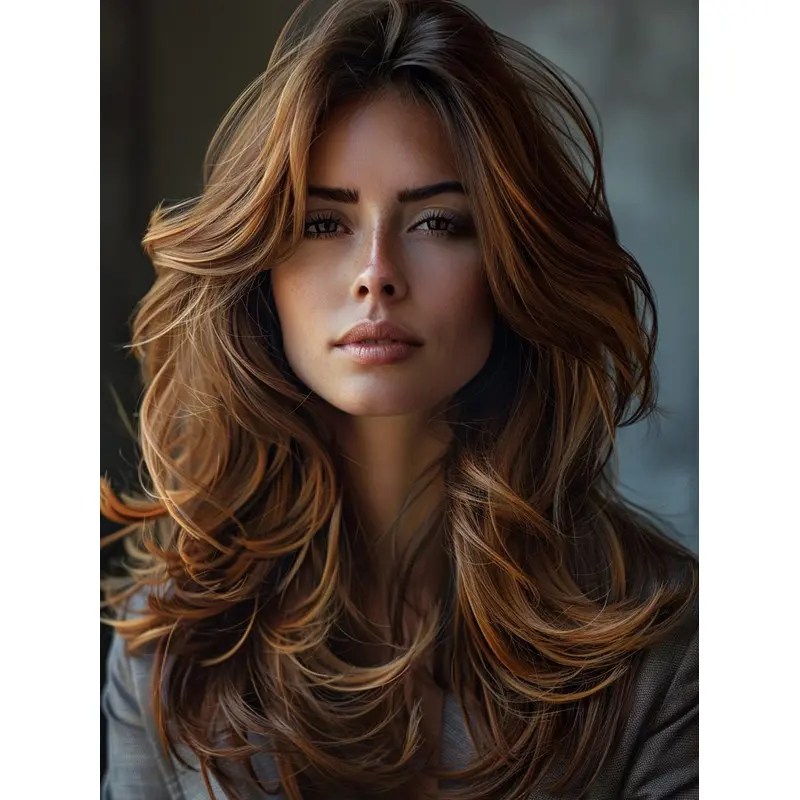 Long Wigs For Women 18" Monofilament Layered Wigs