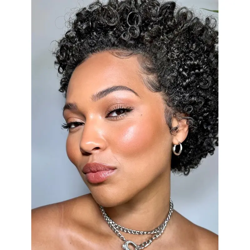 Short Human Hair African American Wigs Black Kinky 6" Wigs