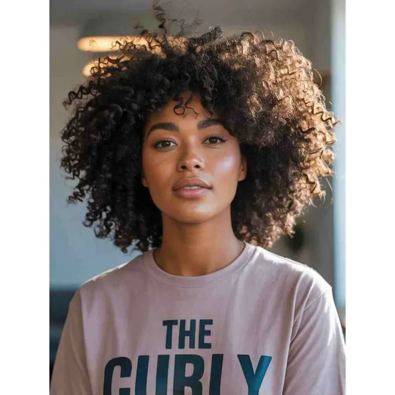 Wigs Human Hair African American Black Kinky Layered Wigs