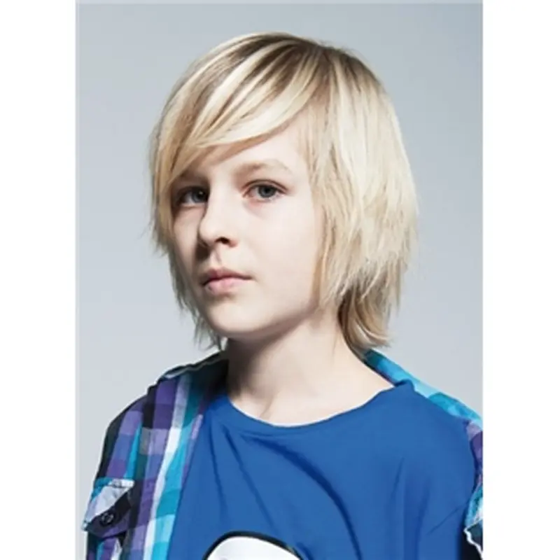 Blonde Straight Chin Length Kids Wigs