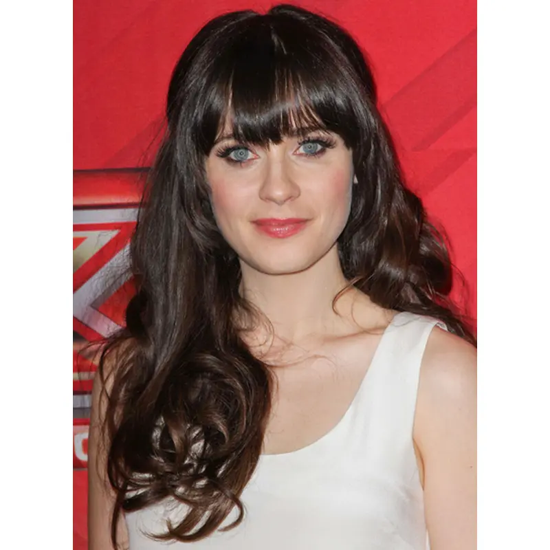 Gentle Brown Curly Long Celebrity Wigs