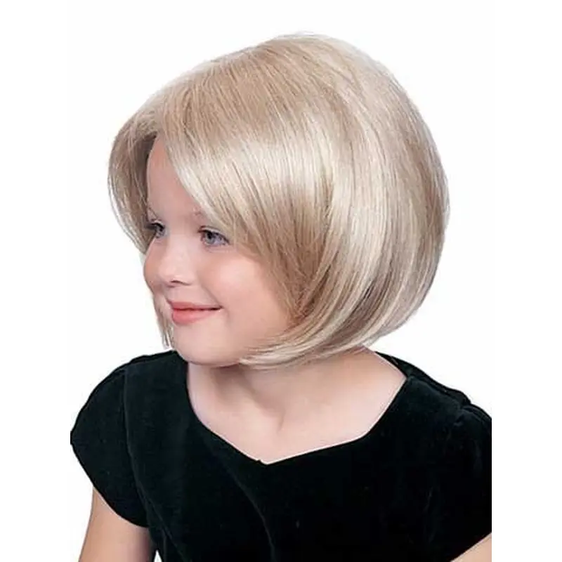 Ideal Blonde Lace Front Chin Length Kids Wigs