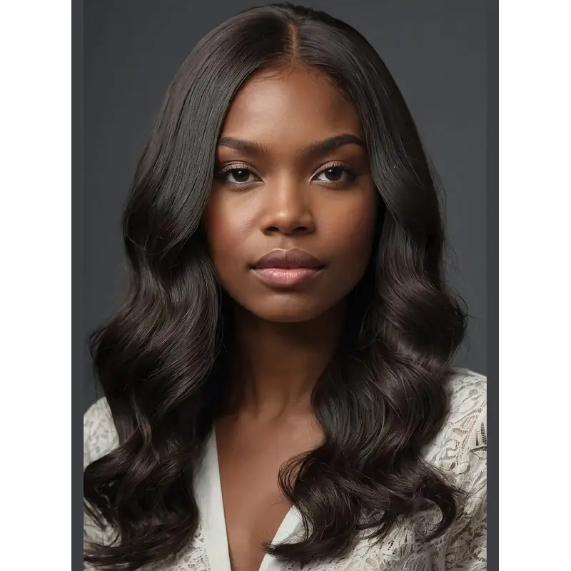 Wigs For African American Women 18" Monofilament Synthetic Wigs