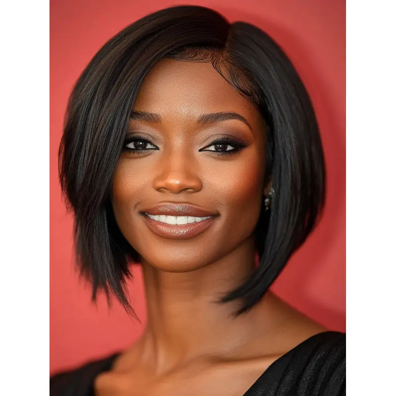 Bob Wigs African American 10" Synthetic Straight Wigs