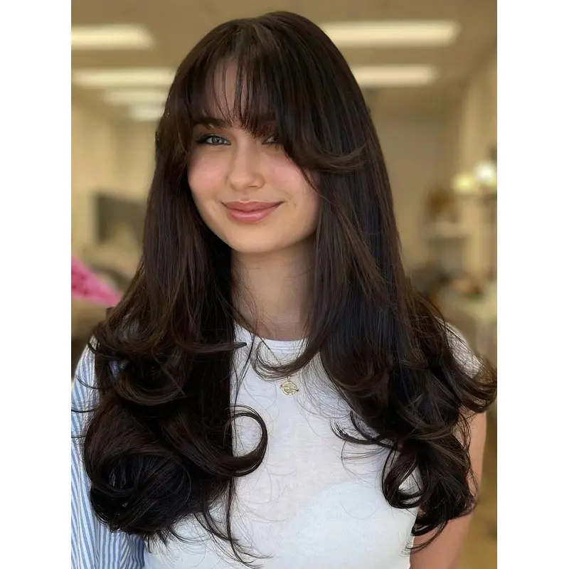 Layered Synthetic Monofilament 18" Cute Long Wigs