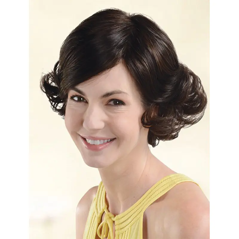 Cool Auburn Wavy Chin Length Wigs